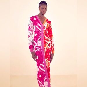 Farm Rio Mixed Tropical Groove Cardigan Dress
